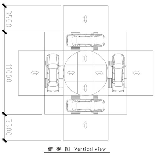 立體停車庫(kù)俯視圖