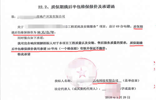 電梯質(zhì)保協(xié)議